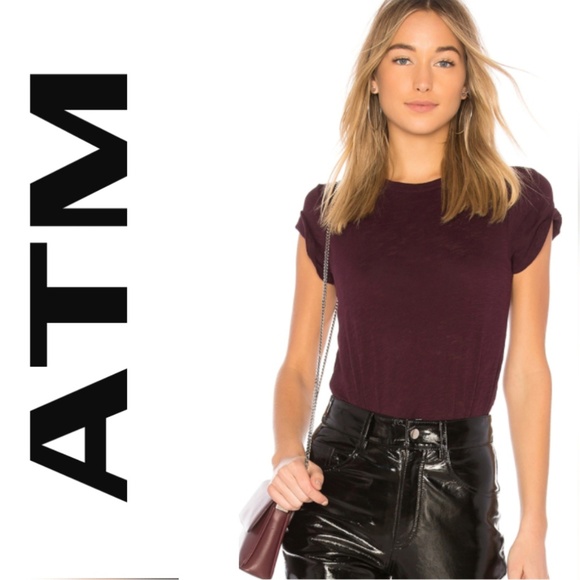 ATM Anthony Thomas Melillo Tops - ATM Merlot Tee / Top / t-shirt -  NWT! Size Large